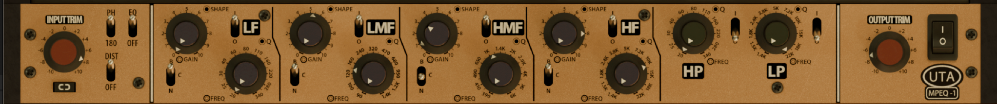 EQ panel close-up